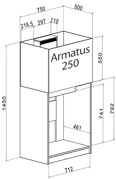 Aqua Medic Cabinet Armatus 250 white 30