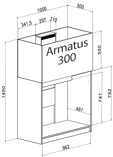 Aqua Medic Cabinet Armatus 300 white 30