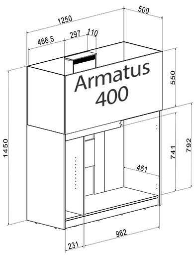 Aqua Medic Cabinet Armatus 250 white 33