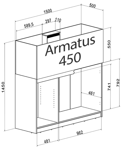 Aqua Medic Cabinet Armatus 300 white 33